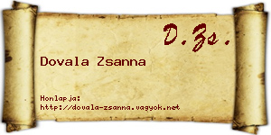 Dovala Zsanna névjegykártya
